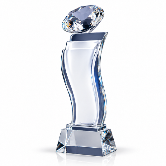 Sleek Prestige | Custom Leadership Excellence Crystal Award