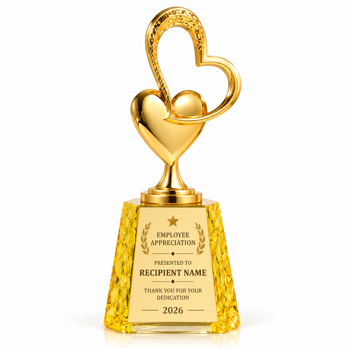 Warmth Crest | Customized Service Recognition Metal Trophy