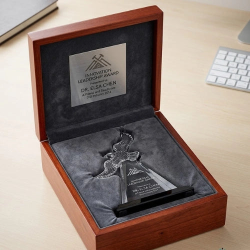 Eagle Apex Crystal Trophy