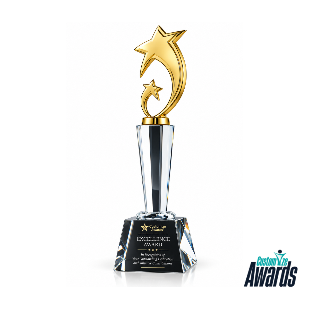Radiant Summit | Custom Crystal Excellence Award Trophy