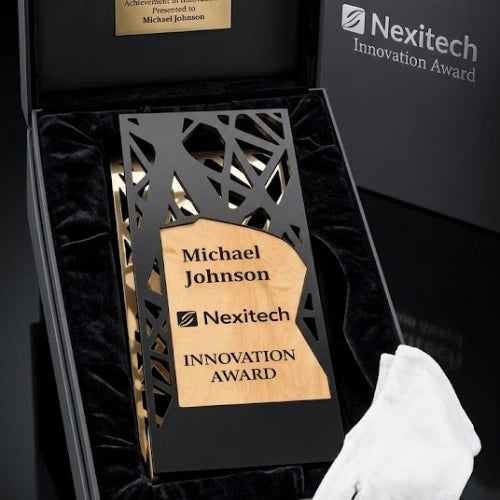 Flame Wood Acrylic Plaque