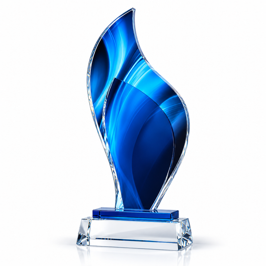Blue Azure Fla | Excellence Achievement Crystal Award