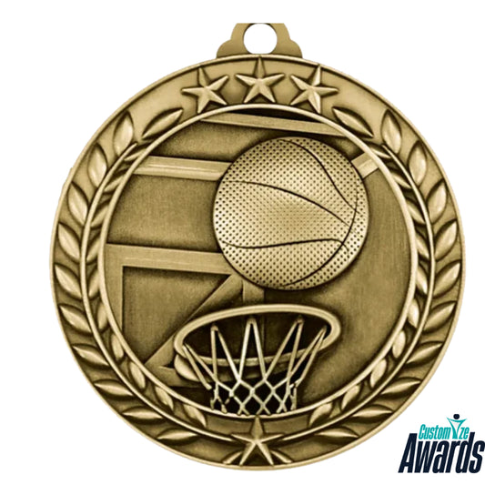 Grande étoile | Médaille de football étoile personnalisée pour une réussite athlétique