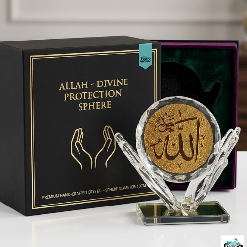 Circular Glass Metal Award
