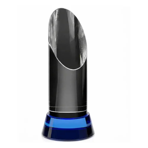 Personalized Vinton Indigo Crystal Award Trophy