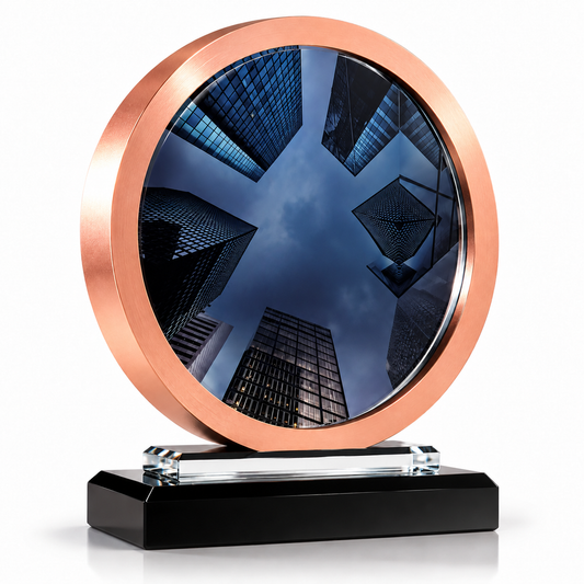 Copper Crest | Custom Crystal Sales Achievement Award