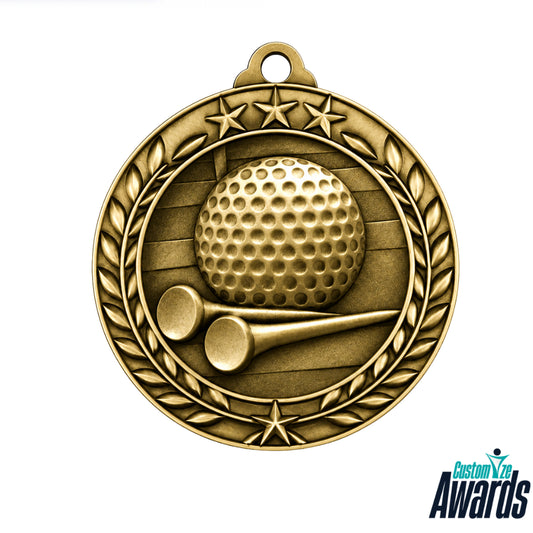 Großer Stern | Personalisierte Golfmedaille für Turniererfolge