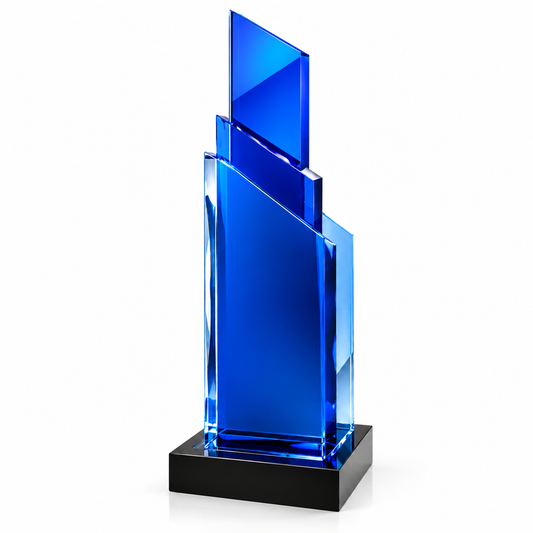 Pinnacle Ascent | Custom Blue Acrylic Champion Award
