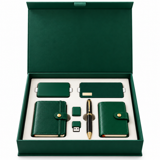 Evergreen Navigator | Customized Green Executive Corporate Gift Set