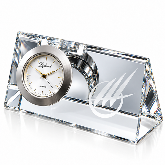 Crystal Diplomat | Custom Corporate Clock Award