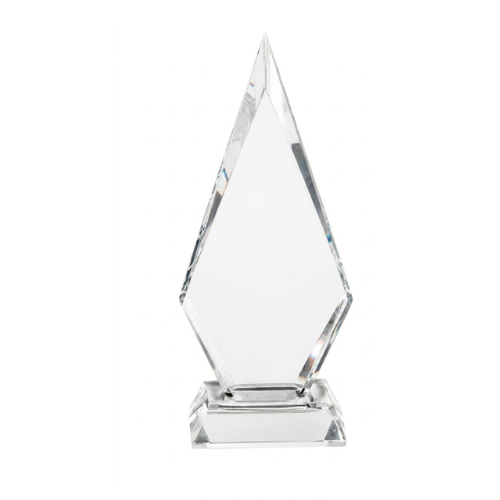 Personalized Solitaire Crystal Award