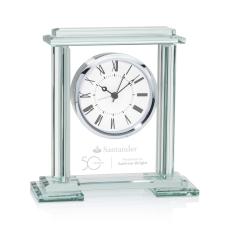 Senior Elegance | Custom Retirement Crystal Clock Award
