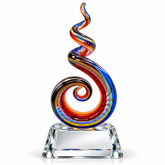 Spectrum View | Custom Art Glass Achievement Award