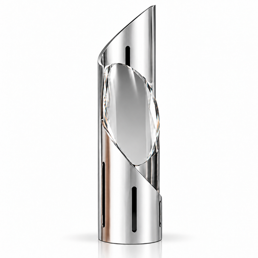 Silver Honor | Custom Humanitarian Excellence Award Trophy