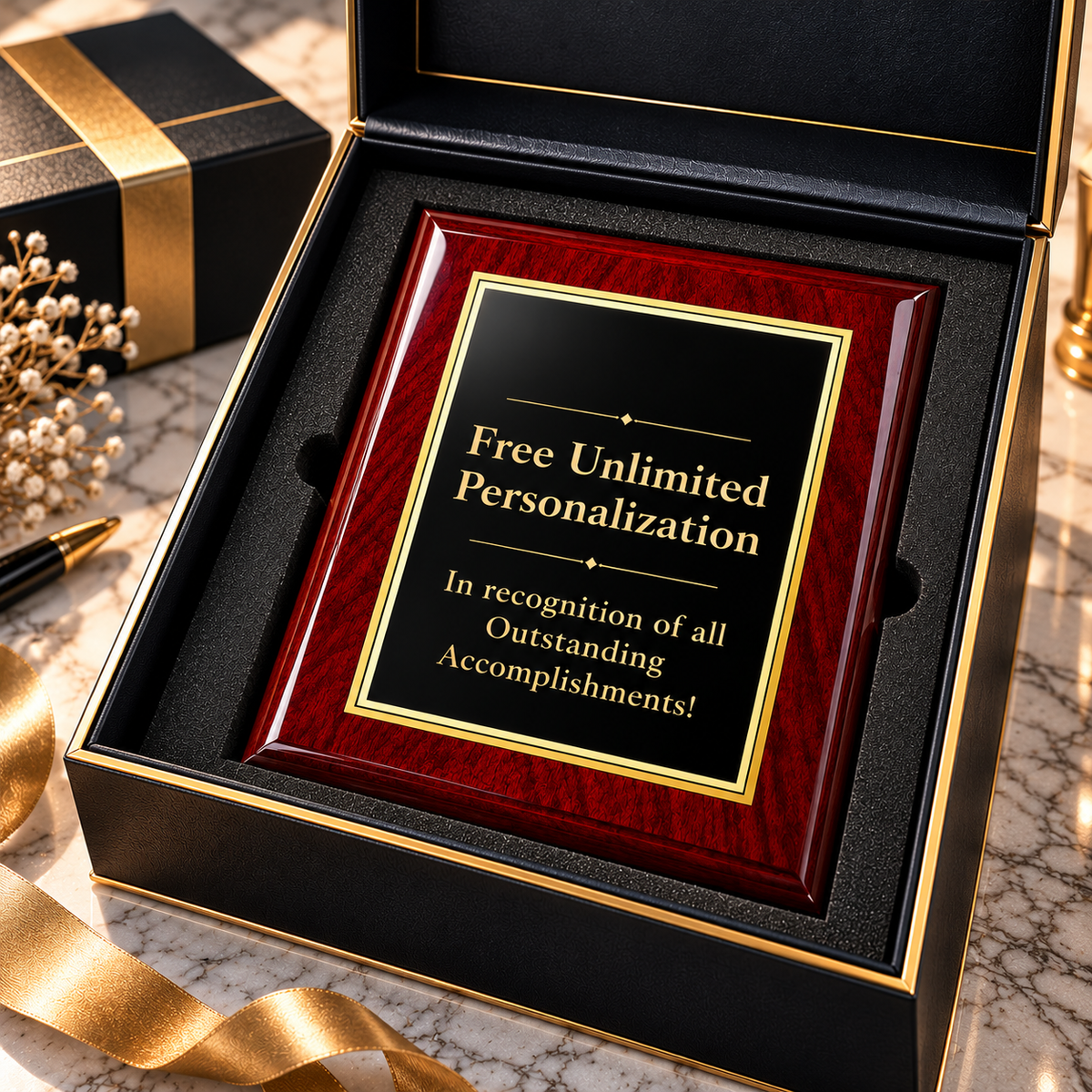 Garnet Board | Personalized Recognition Plaque for Service Milestones