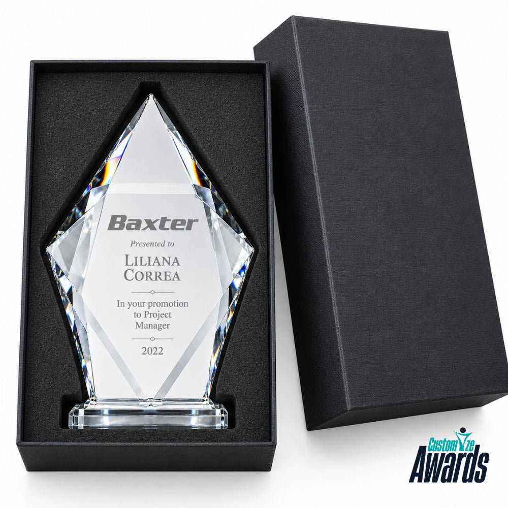 Summit Diamond | Customized Crystal Award for corporate leadership