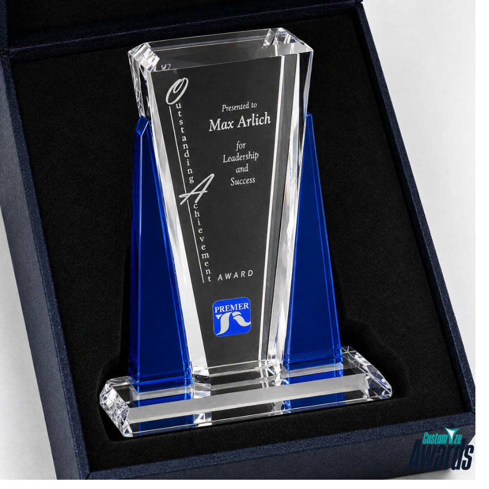 Cristal Sentinelle | Trophées en cristal avec gravure et logo personnalisés