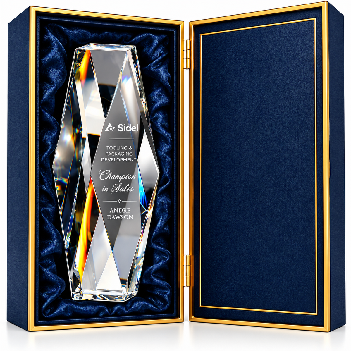 Liberty Facet | Veterans Day Clear Crystal Military Recognition Award