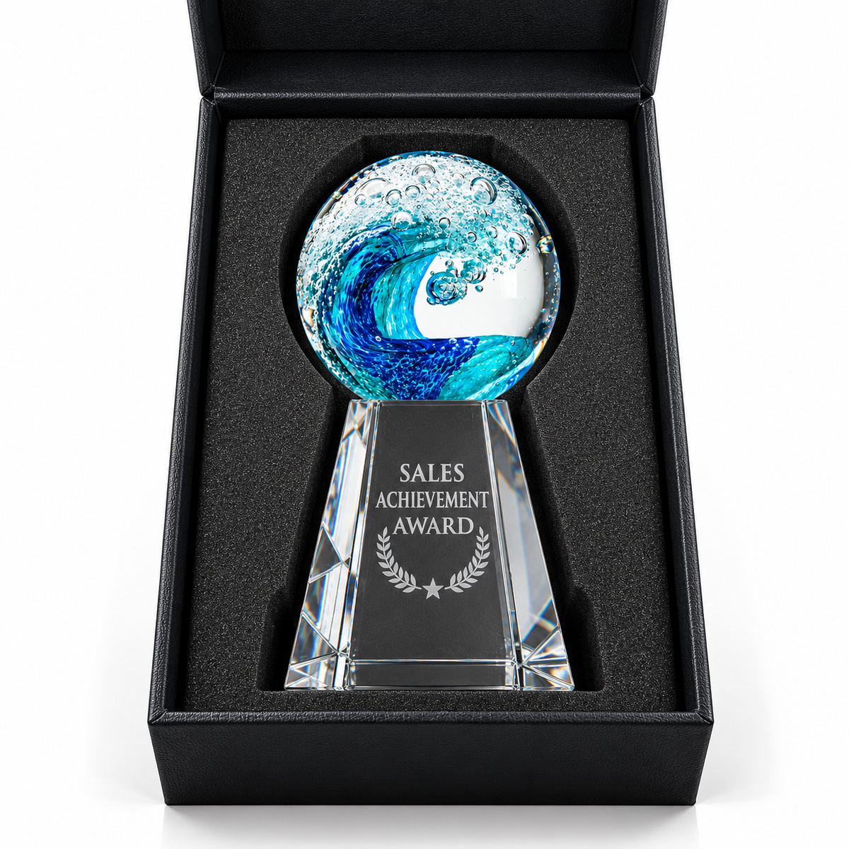 Ocean crest | Custom Crystal Sales Achievement Award