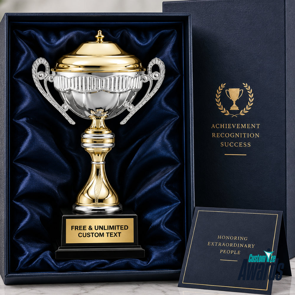 Gold & Silver | Premium Achievement Metal Trophy