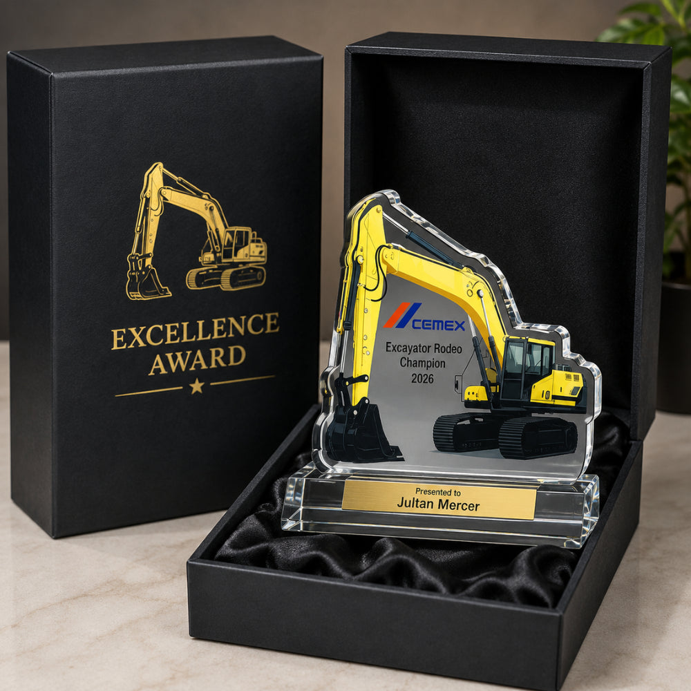 Excavator | Construction Champion Acrylic Award