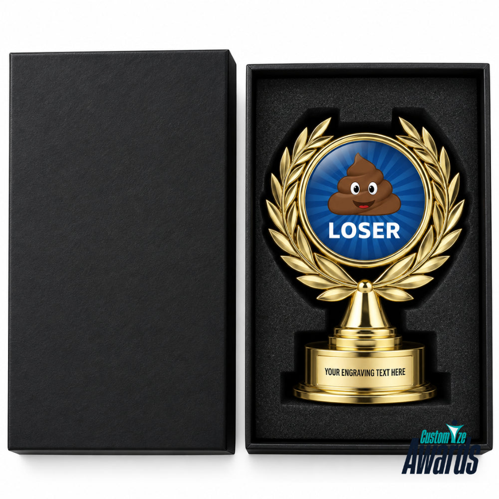 Laurel Jester | Einzigartige goldene Lorbeer-Trophäe für herausragende Leistungen