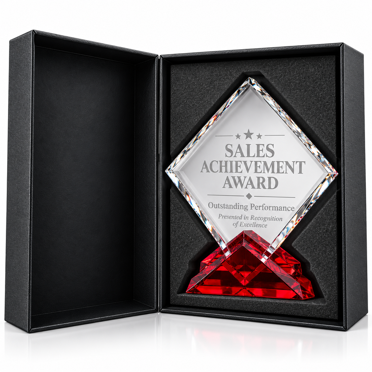 Ruby Crest | Custom Crystal Sales Achievement Award