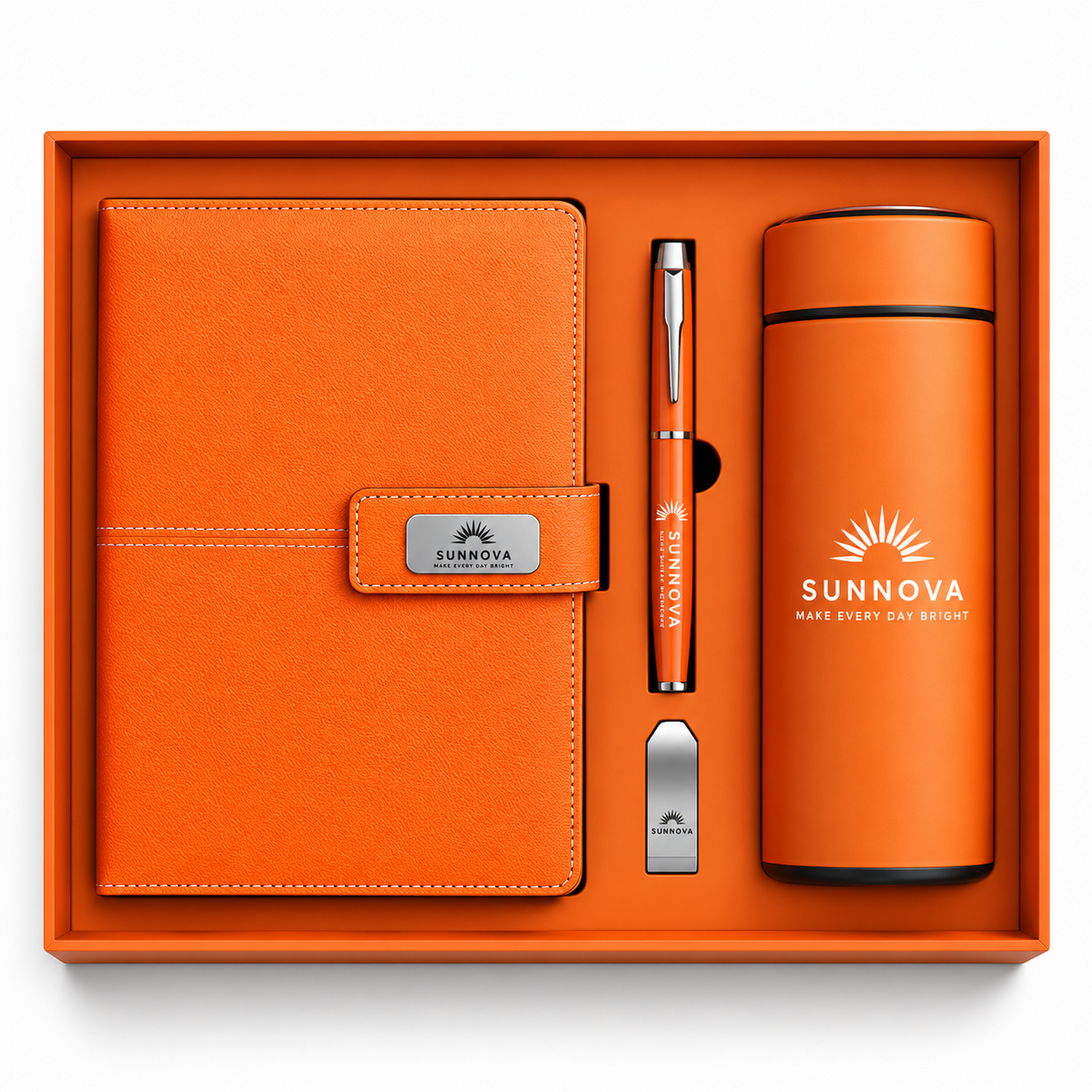 Sunnova Signature | Customized Orange Executive Gift Box