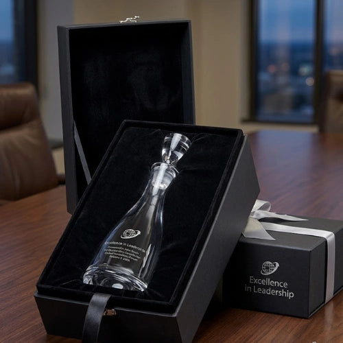 Flask Glass Crystal Award