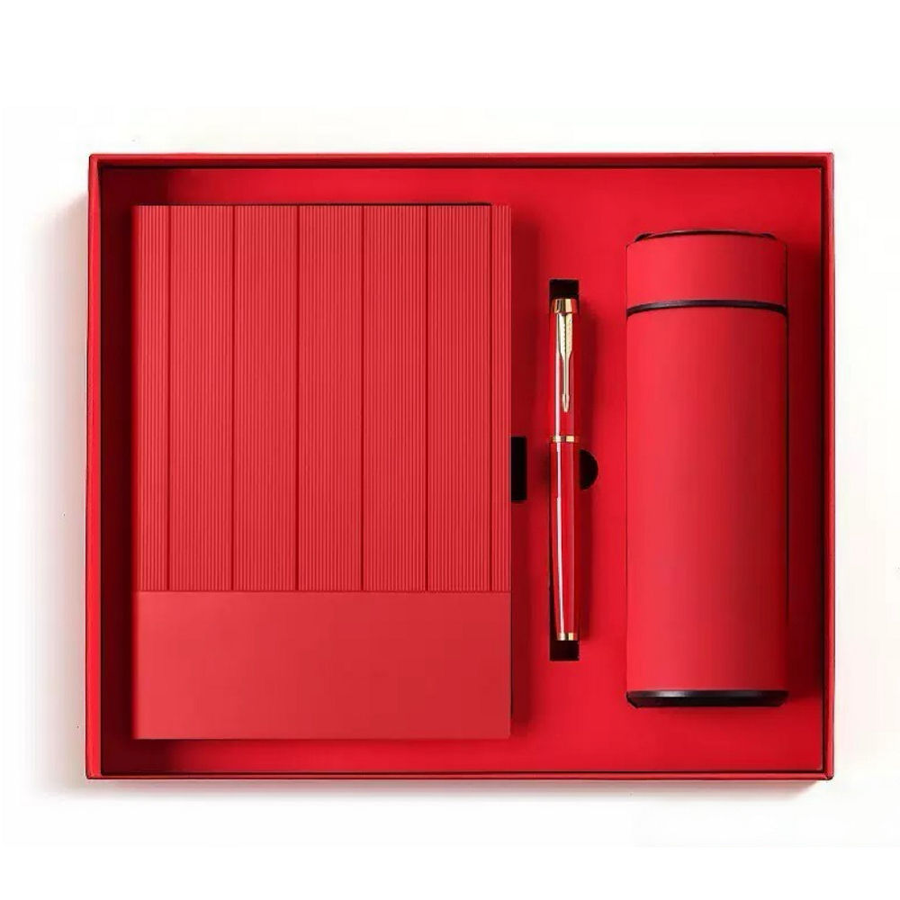 Crimson Executive | Customized Red Corporate Gift Set