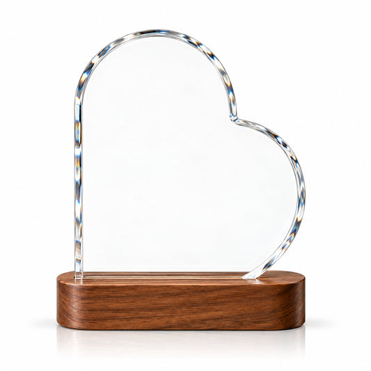 Everlasting Heart | Personalized Islamic Wedding Crystal Award
