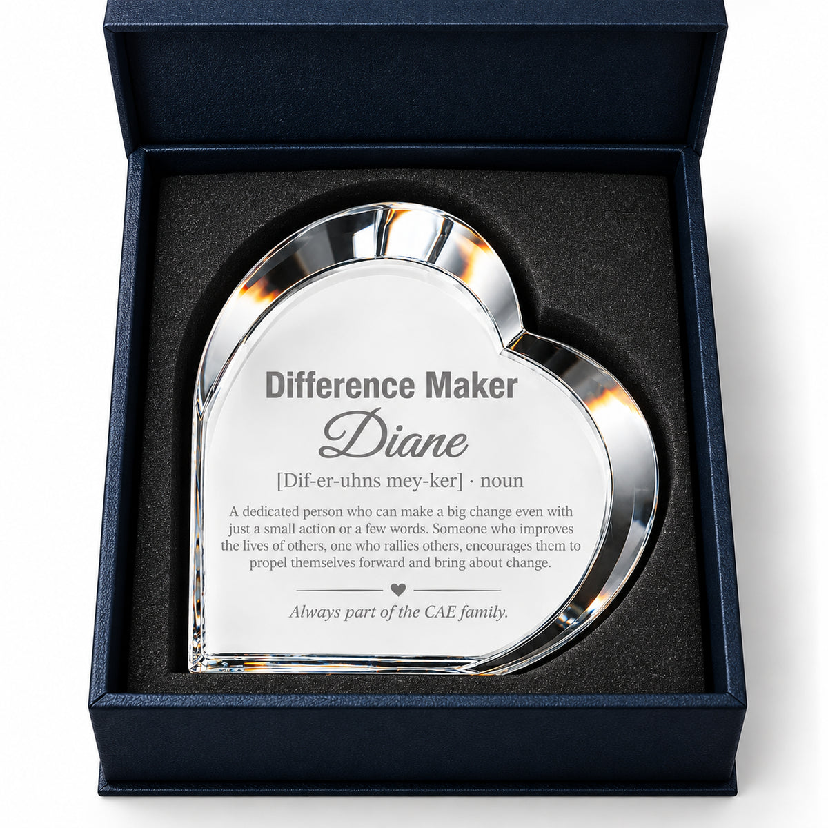Difference Maker | Employee Impact Recognition Crystal Award