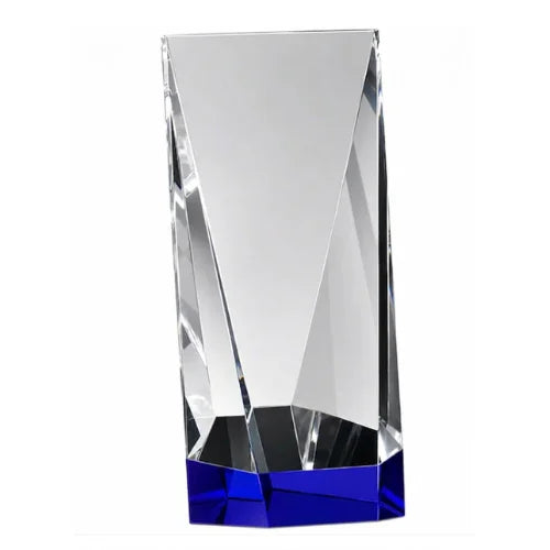 Personalized Valera Indigo Crystal Award Trophy