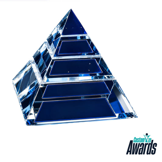 Apogee Pyramid Crystal | Engraved Recognition Award