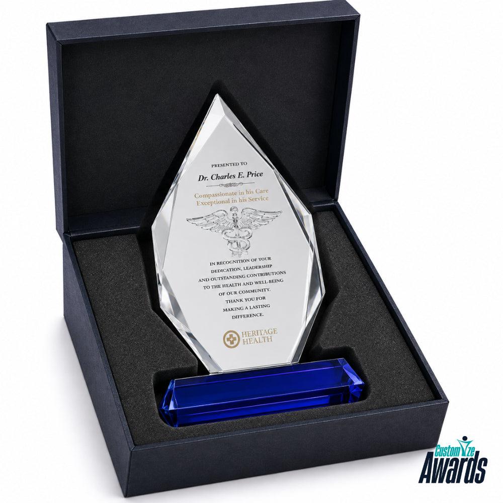 Caduceus Crystal | Healthcare Excellence Crystal Award