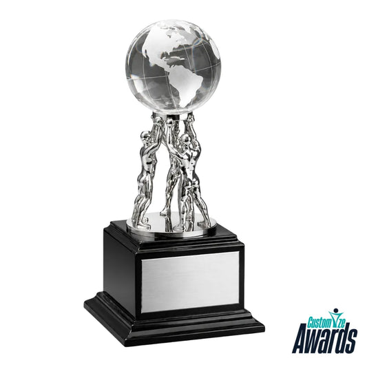 CrystalGlobeTeamworkAwardwithoutengraving