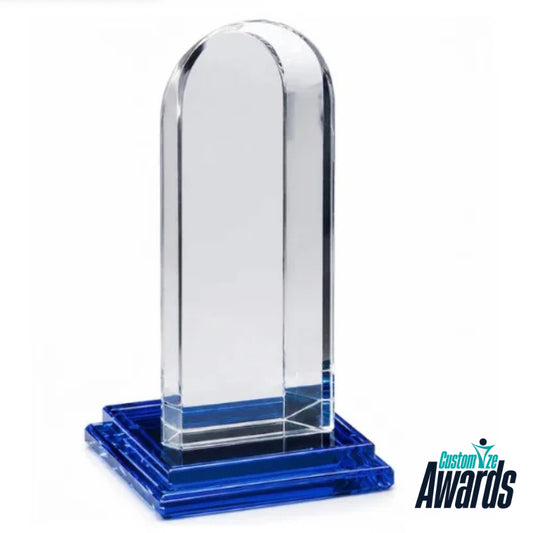 Azure Diamond Engraved Recognition Award without engravingf