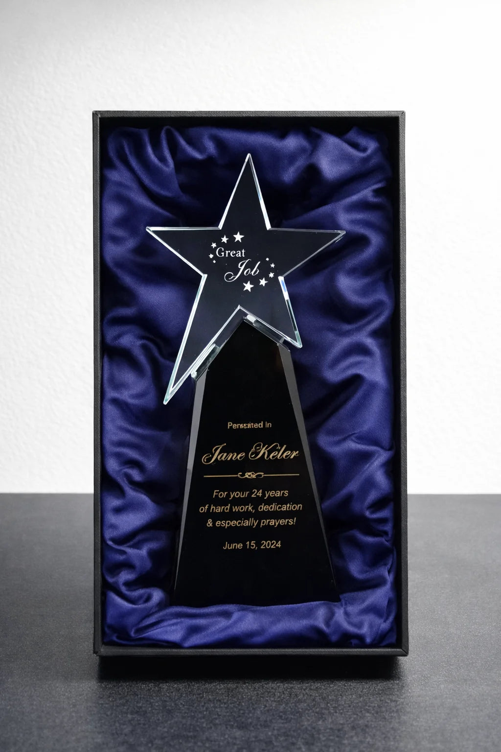 Custom Star Crystal Award
