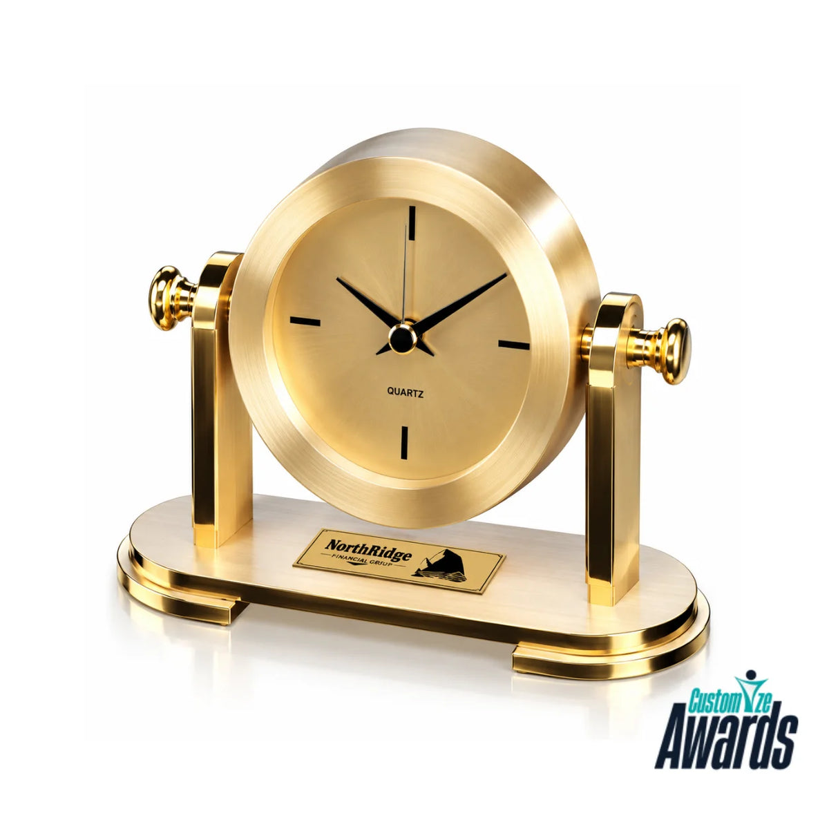 Golden Heritage | Custom Gold Clock Recognition Award