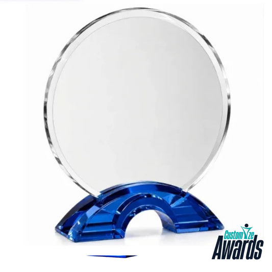 Greenbrier Indigo Circle Engraved Recognition Award without engravvinfgg