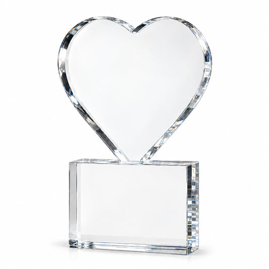 Heartfelt Honor | Employee Appreciation Heart Crystal Award