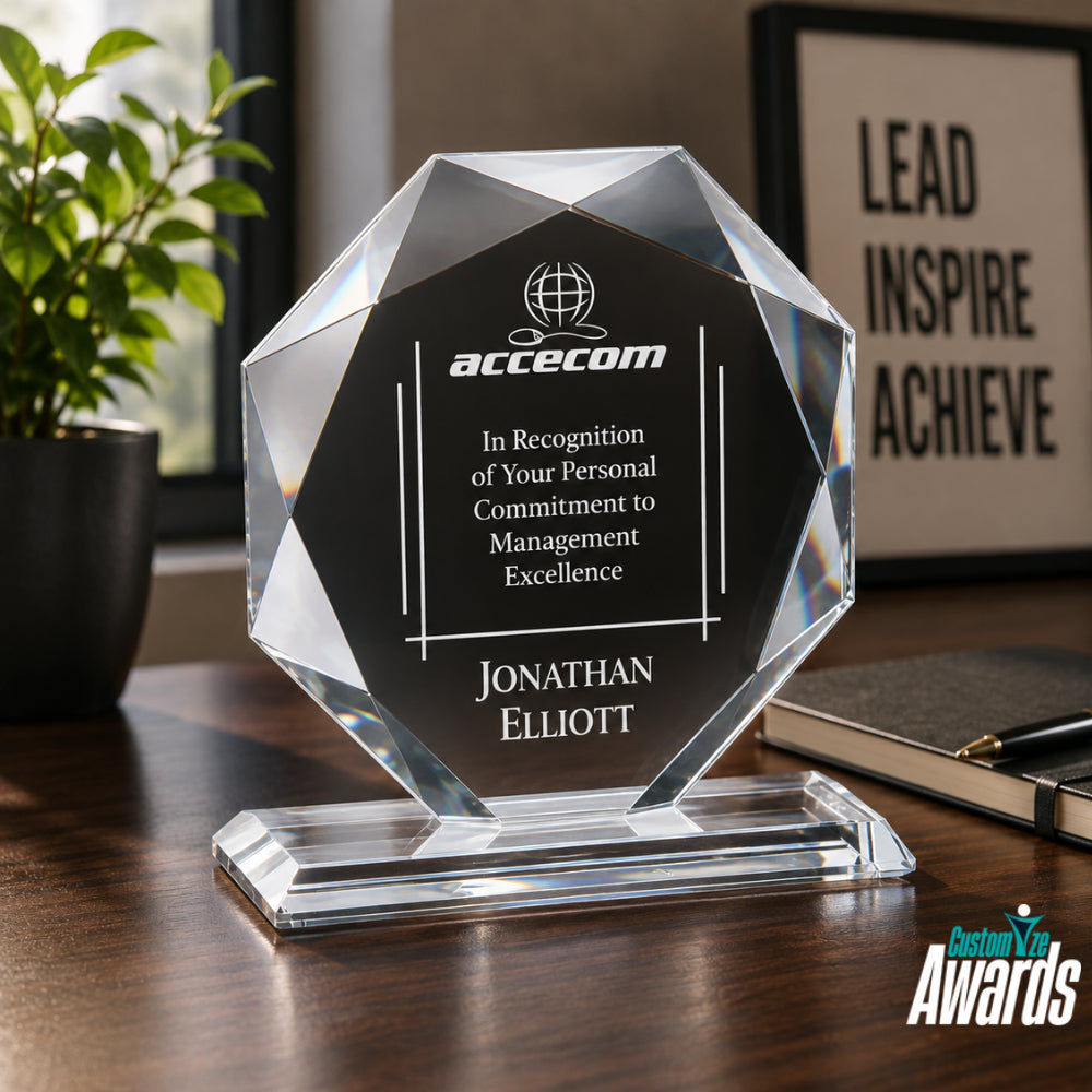 Kitchener Jade | Glass Awards Plaque for Excellence
