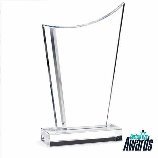 Optical Flame Crystal Personalized Engraved Recognition Award withut enraving