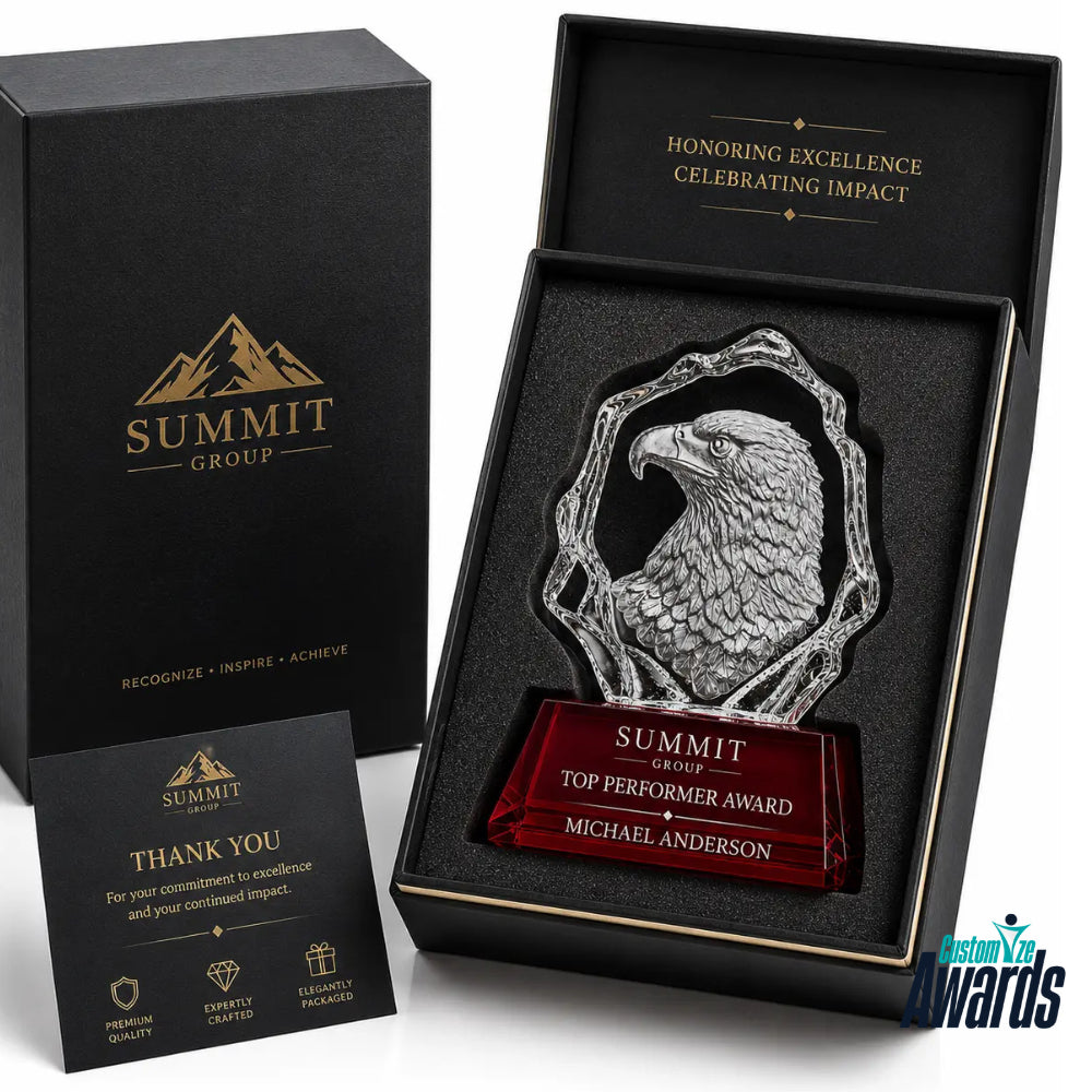 Patriot Eagle Optical Crystal Award pakaging