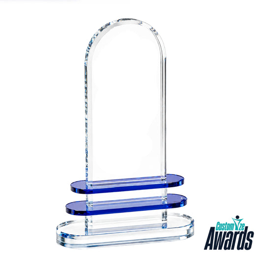 Pearl Lake Crystal Engraved Recognition Award without engraving