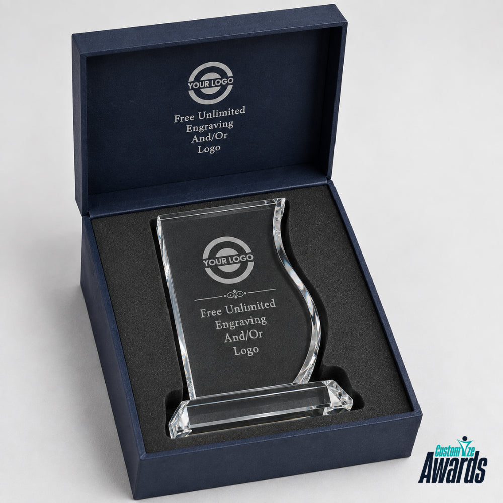 Personalized Engraved Crystal Recognition Crystal Award pakaging