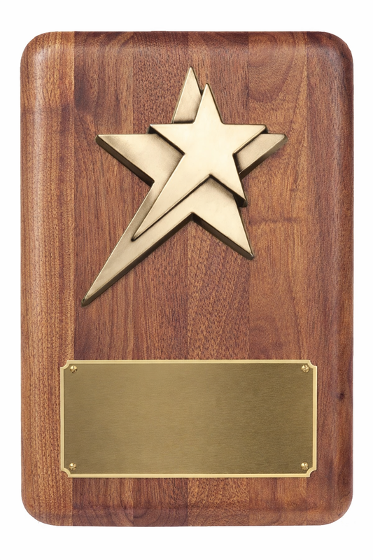 Scalloped Walnut Plaque