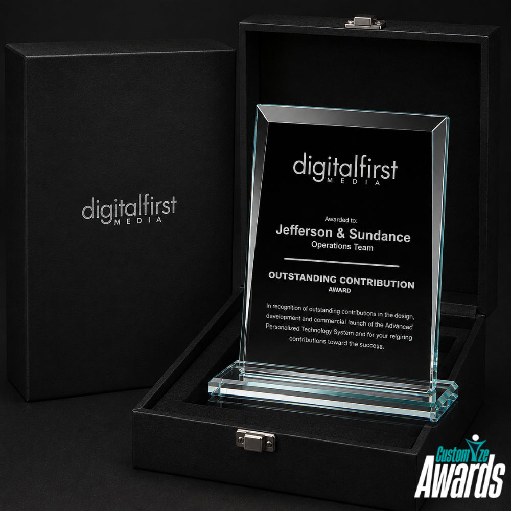 Sullivan Rectangle | Crystal Recognition Plaque