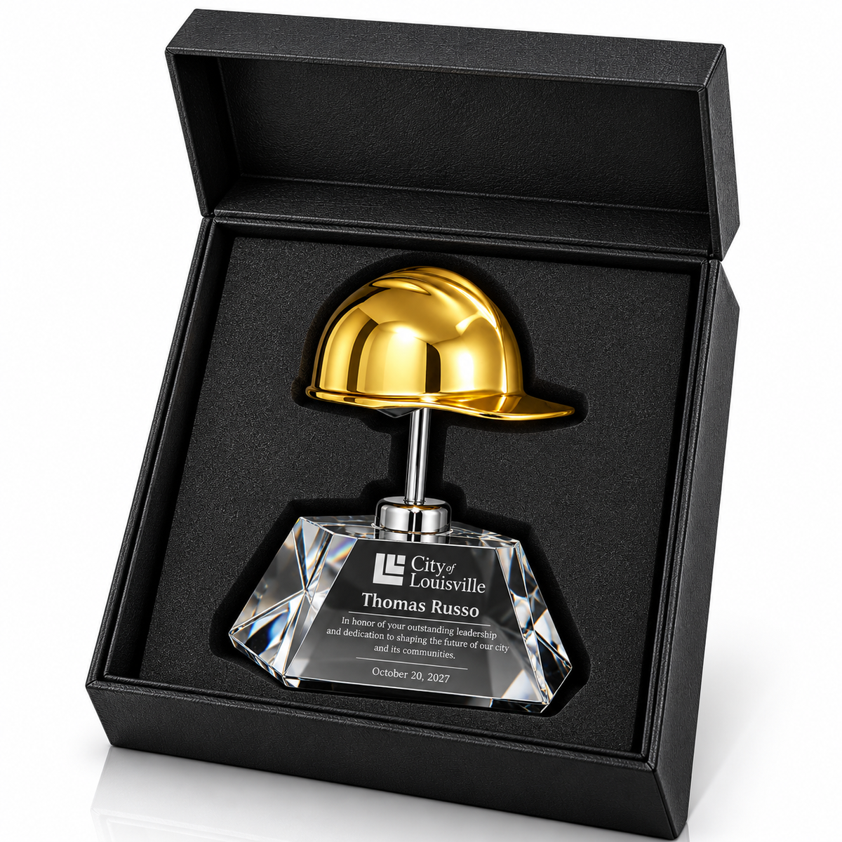 Summit Schutzhelm Kristall-Award | Baubranche Führungskräfte Trophäe