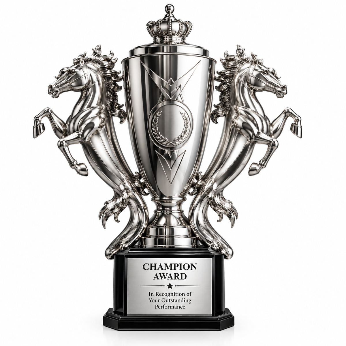 Twin Dragon | Customized Silver Metal Victory Trophy